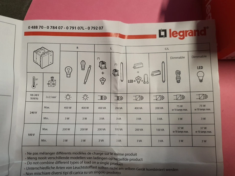 Legrand 78407 ou 99686 - Interrupteur Variateur Ecovariateur Mosaic UNIVERSEL - Photo 4/4