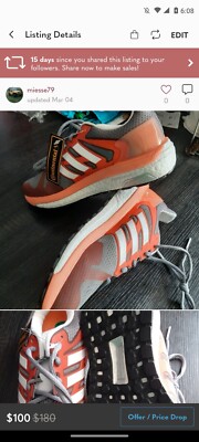  Adidas Supernova Glide Boost size 7.5