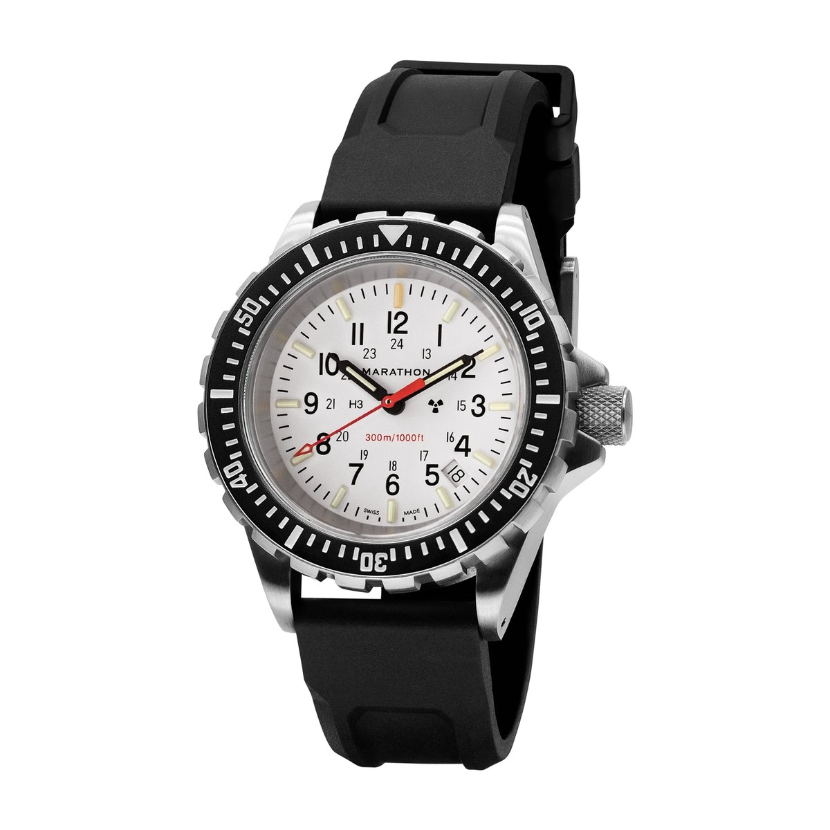 Marathon Arctic Edition Large Diver's TSAR watch 3-pc strap 41mm