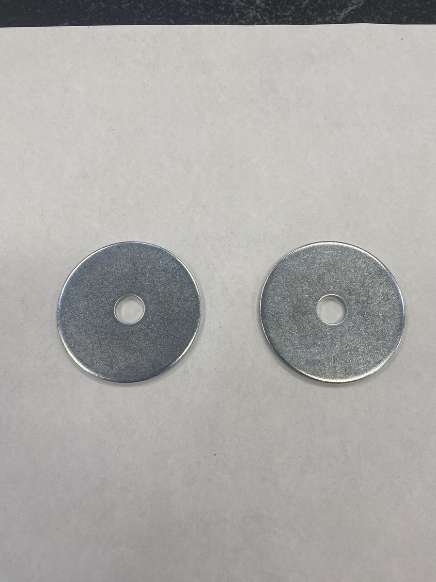 2.5”OD X .5”ID X 1/8” THK Washer / Clear Zinc Plated Fender Washer