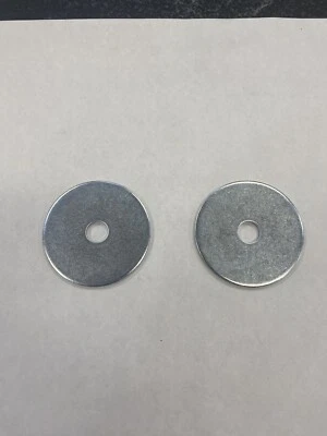 2.5”OD X .5”ID X 1/8” THK Washer / Clear Zinc Plated Fender Washer Qty: Set Of 2