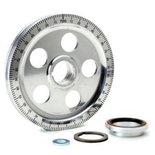Empi 8688 Vw Aluminum Crankshaft Stock Size Pulley Kit Bolt-in Sand-seal
