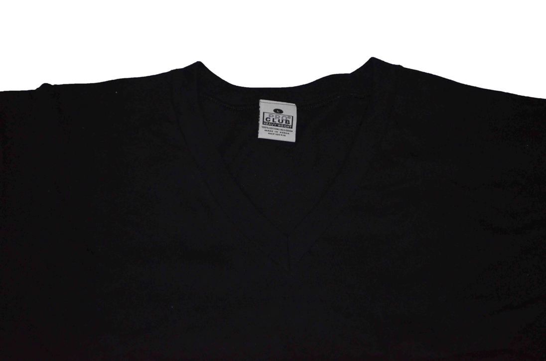 Pro Club Pack of 3 pcs V-Neck Heavyweight T-Shirt 3xl Black