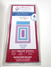 Spellbinders Nestabilities A2 Fancy Weave 4 metal Dies - S5-136 Crafts
