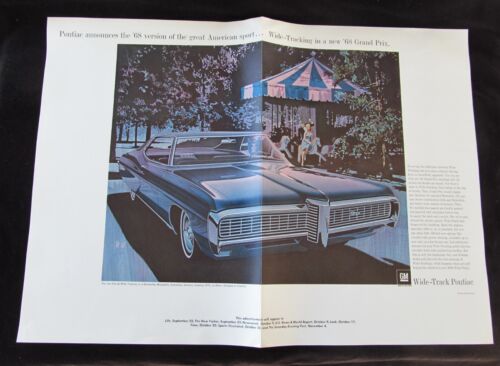 Lot of 11 1968 Pontiac Dealer Only SAMPLE Magazine Advertisements Firebird GTO - Picture 12 of 18
