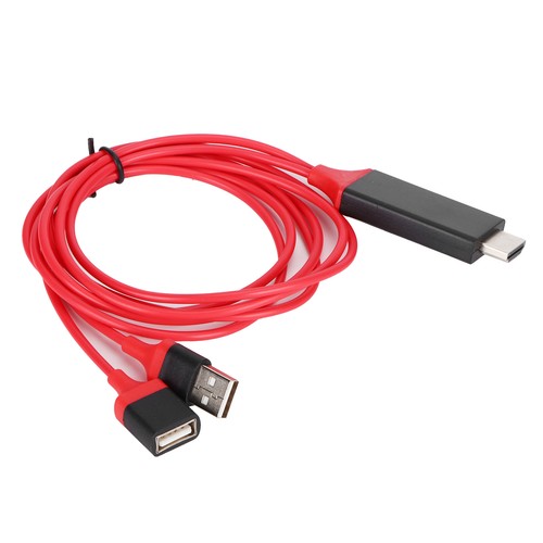 1080P HD USB Male Female to HDTV AV Adapter Cable for iOS Laptop - Photo 7 sur 12