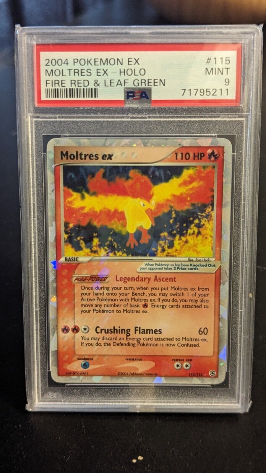 Mavin  Moltres EX 115/112 Fire Red Leaf Green Set Holo WOTC Pokemon Card  TCG NM