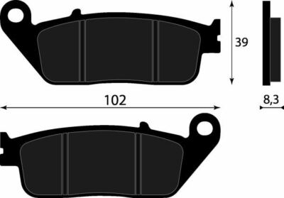 2 Plaquettes De Freins Pour Honda VT1100C Shadow / Goldwing – Pièce Neuve, Origine France