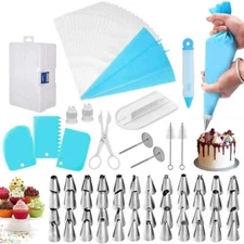 82pcs Cake Decorating Supplies Kit Baking Tool Piping Icing Tips Bag Nozzles Set