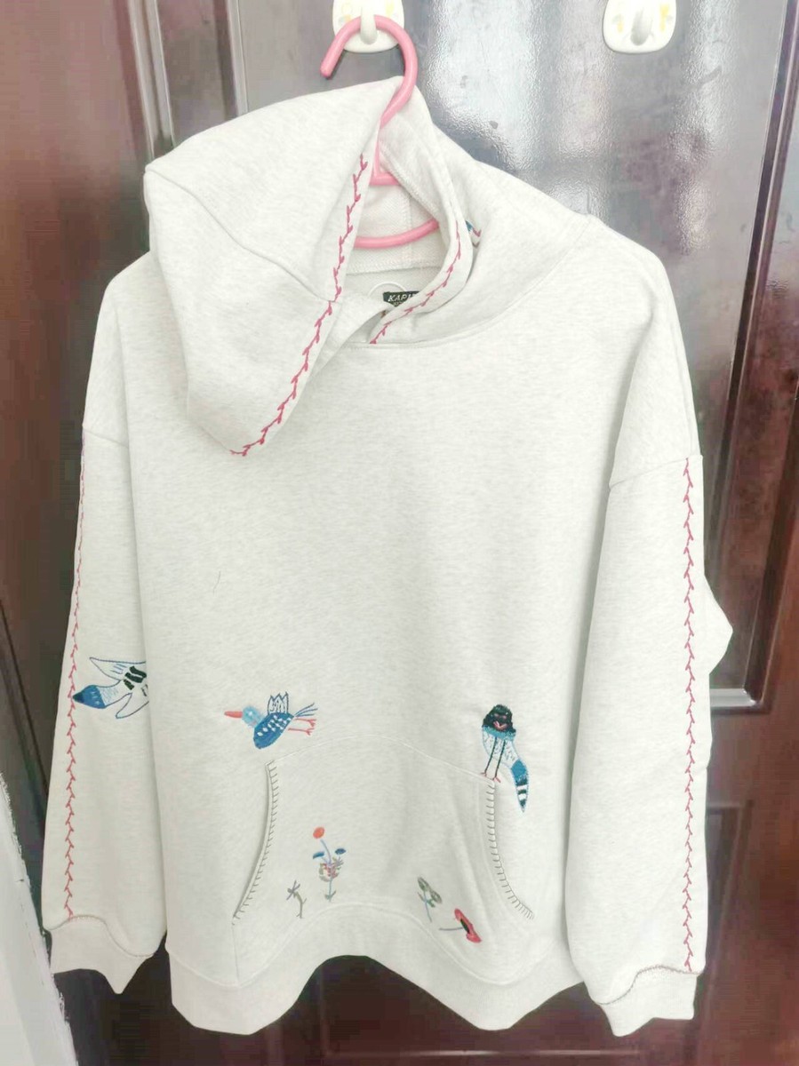 New Kapital/Kountry Leisure flower bird embroidery cotton hooded