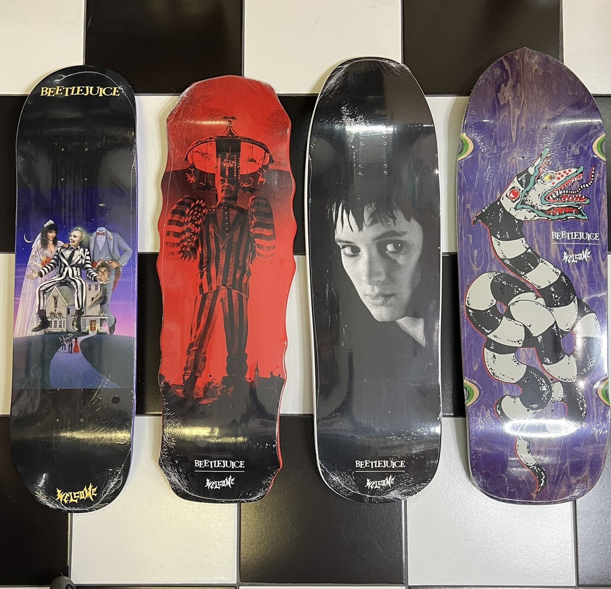 Beetlejuice Skateboard Welcome Skateboards Tim Burton Horror Punk