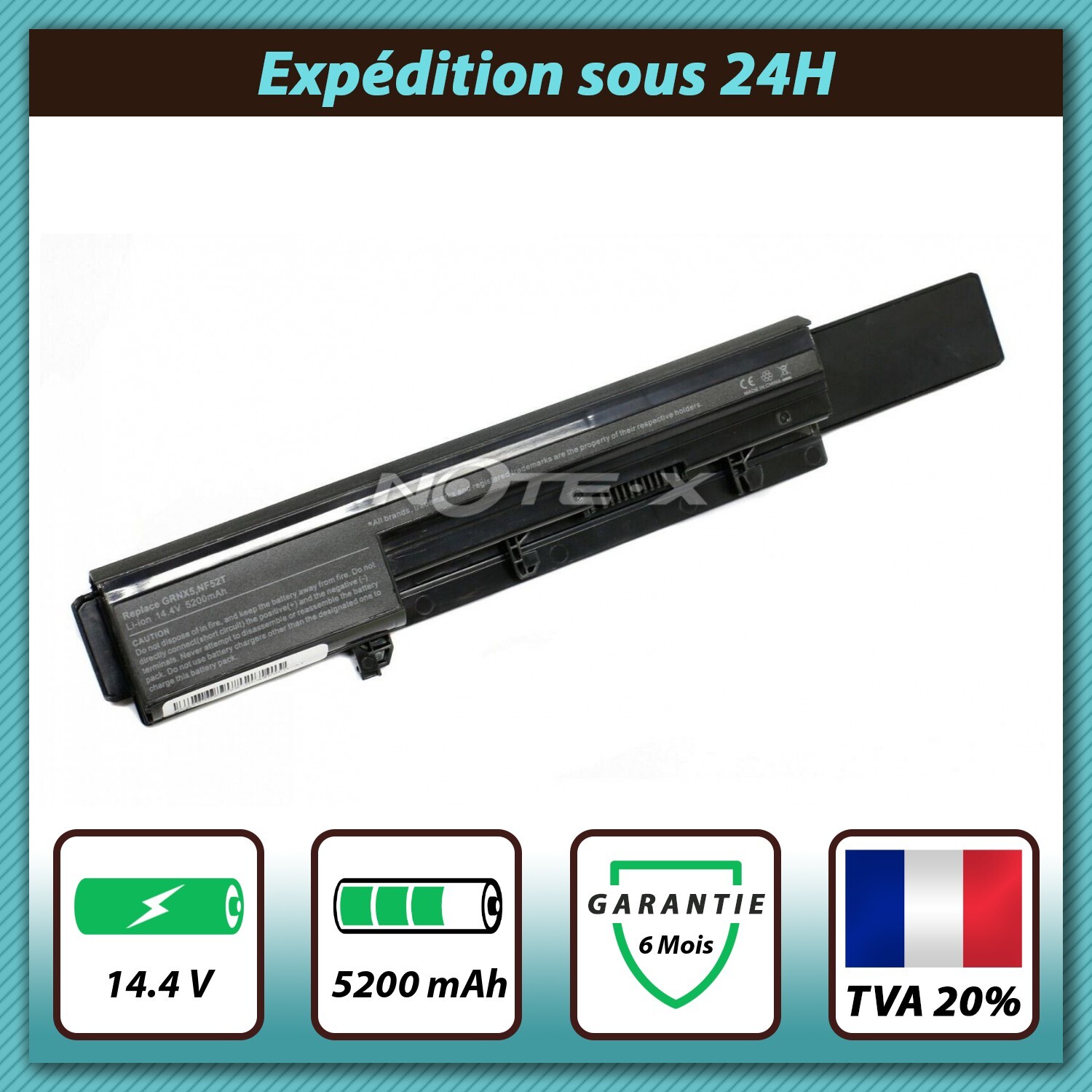 Batterie pour Dell Vostro 3300 pour Travailler Partout sans Prise