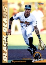 2016 West Virginia Black Bears Choice #2 Stephen Alemais New York Baseball Card