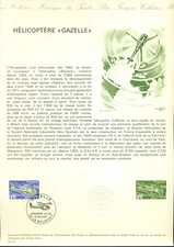 FRANCE SCOTT # 1437 FIRST DAY SOUVENIR PAGE, 1975, GAZELLE, GREAT PRICE