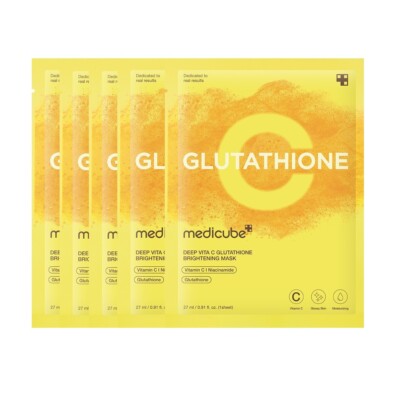 medicube Deep Vita C Glutathione Brightening Mask (27g * 5 sheet) | eBay