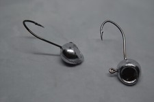 1/8 TEXAS MINNOW JIG HEAD  #6  BLACK MUSTAD SICKLE JIG TYING 100