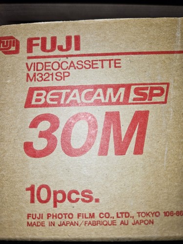 FUJI M321SP BETACAM VIDEOCASSETEE 10X unbeutzt & NEU 10 Stück original verpackt - Bild 3 von 3