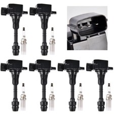 Ignition Coil Iridium Spark Plug For 2002-2006 Nissan Altima 3.5l 6 Pc Uf349