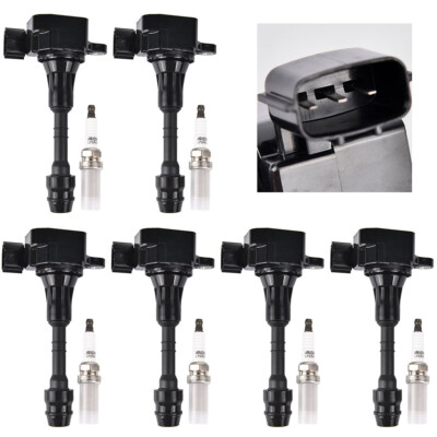 Fits 2005-2008 Nissan Xterra 4.0L V6 6X Ignition Coils & Spark