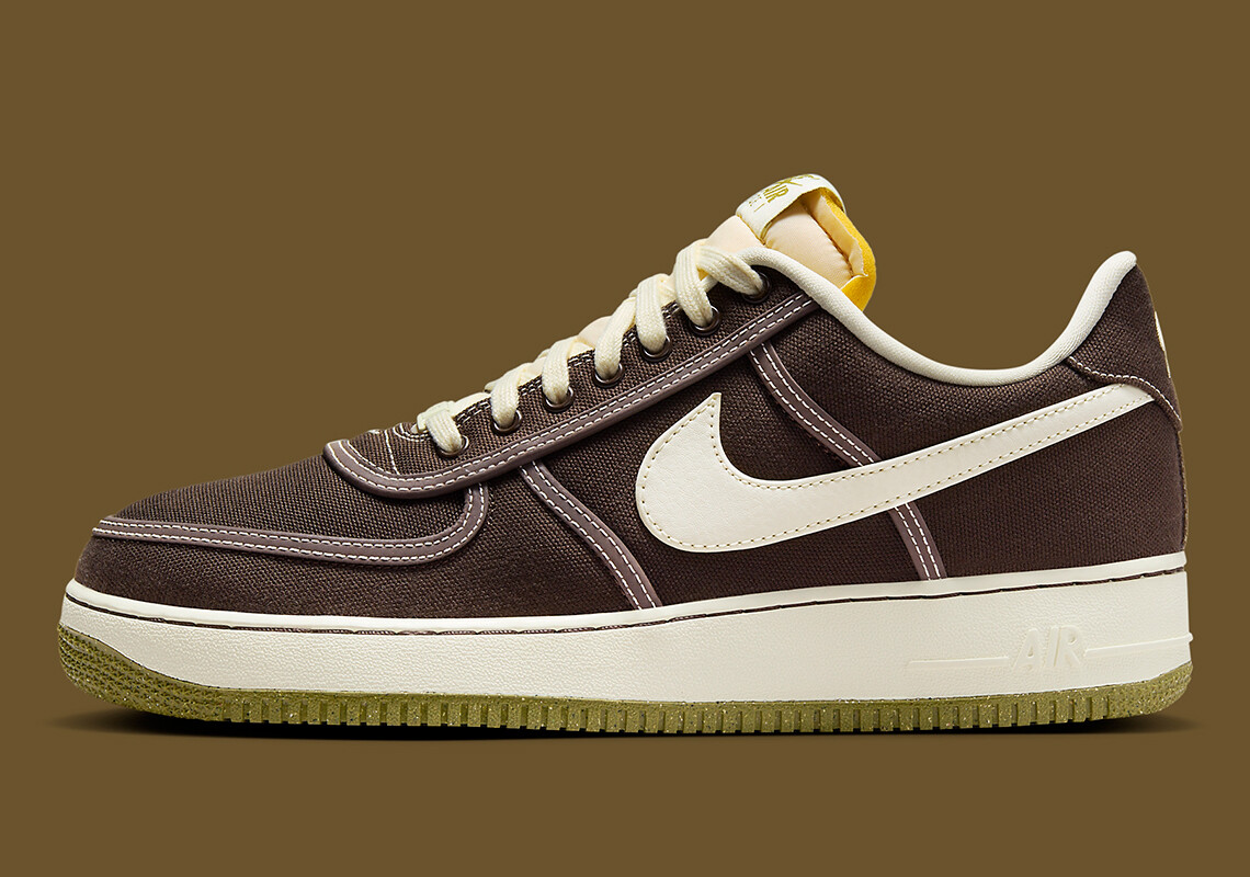 Nike Air Force 1 07 PRM Low Baroque Brown Coconut Milk CI9349-201 sz 10.5 Mens