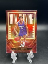 2023-24 Panini NBA Hoops KOBE BROWN RC Now Playing HOLO parallel *Clippers