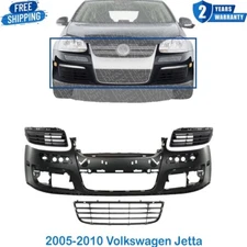 Bumper Cover Bumper Grille Fog Light Cover For 2005-2010 Volkswagen Jetta