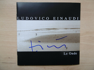 Ludovico Einaudi Autogramm signed CD Booklet ''Le Onde''