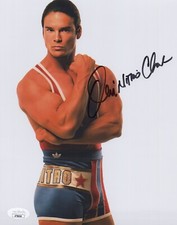 American Gladiators 8x10 photo of Nitro signed by Dan Clark JSA COA