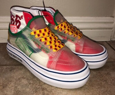 Vans Sk8-Hi Super Comfycush Double Platform Market Smiley Face Womens Sz 7