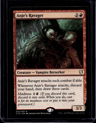 1x Anje's Ravager NM-Mint, English Commander 2019 MTG Magic