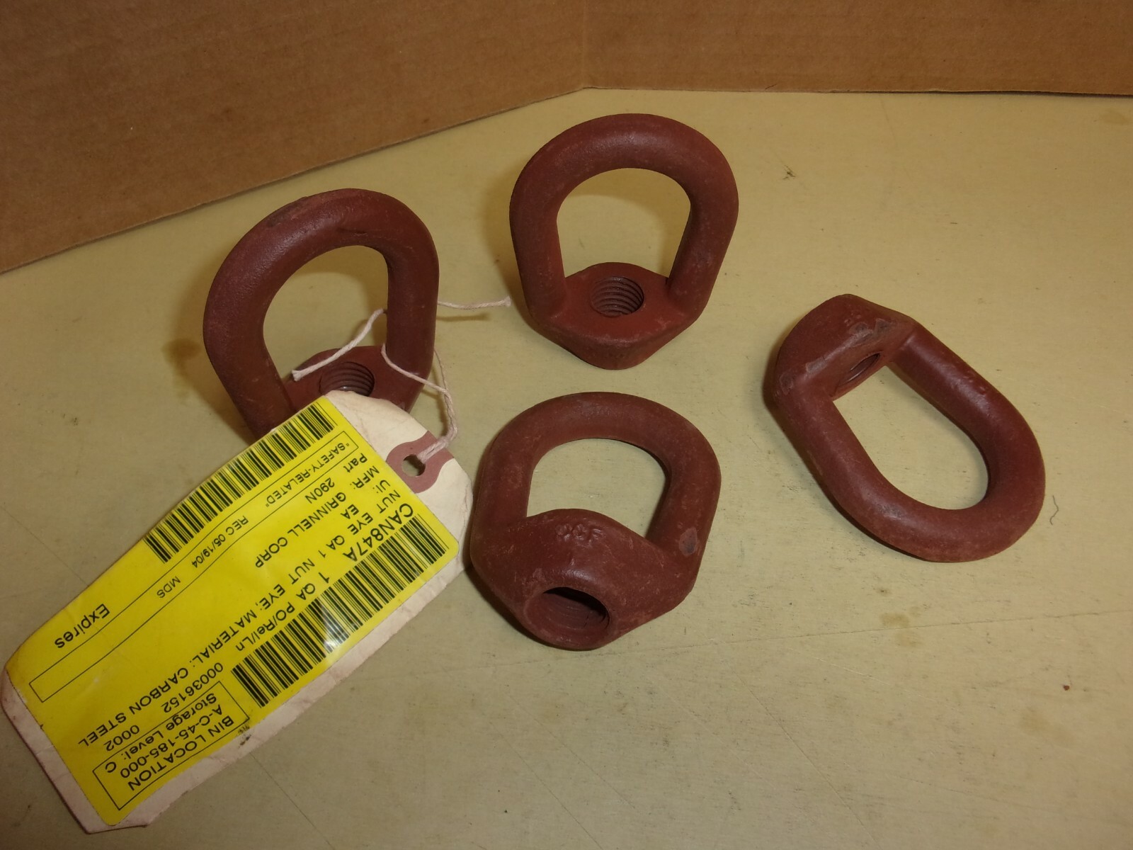 Grinnell Carbon Steel Eye Nut 290N , T69 , lot of 4 , New eBay