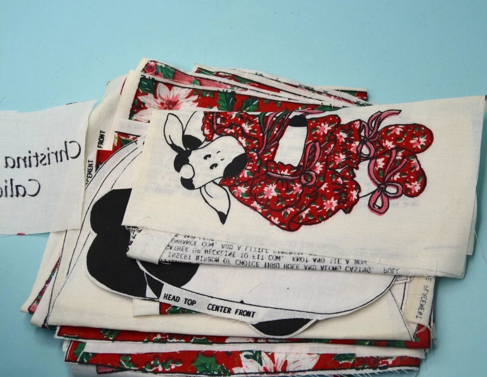 PRECUT Christina Christmas Calico Cow Fabric Panel Springs - Image 2 of 4