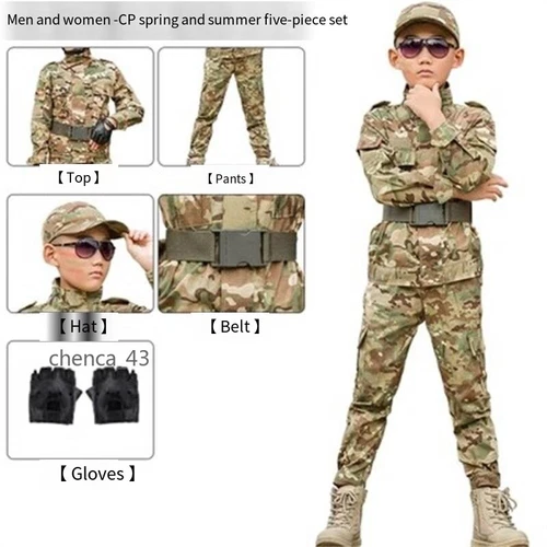 Children's Camouflage Suit Special Forces Summer Camp Military Training Uniform - Picture 20 of 32
