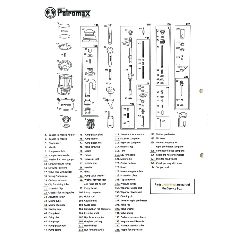 Сменный стеклянный глобус для фонарей HK350 и HK500 Petromax - Изображение 4 из 4