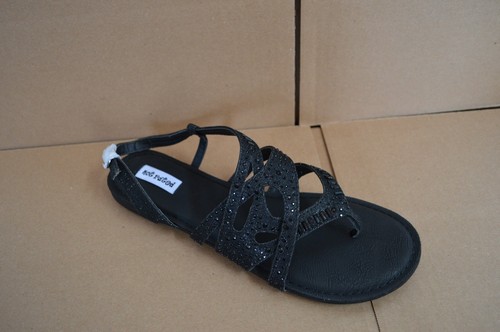 NWOB Not Rated Women's Bastin Black Sandals - Picture 2 of 4