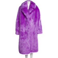 Stand Studio Faux Fur Coat In Purple (s) 