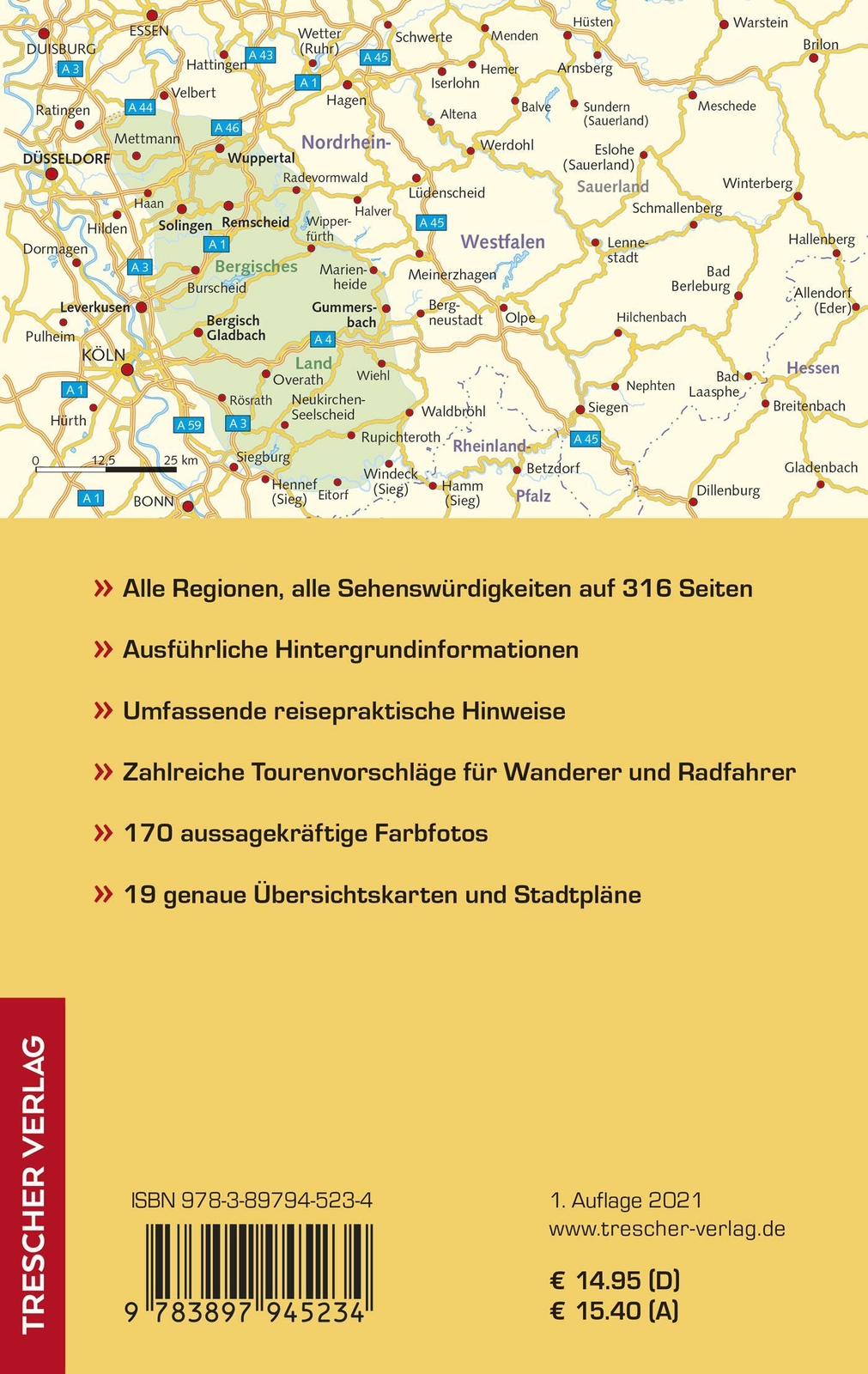 Thumbnail - Trescher Reiseführer Bergisches Land | Mit Wuppertal, Solingen,