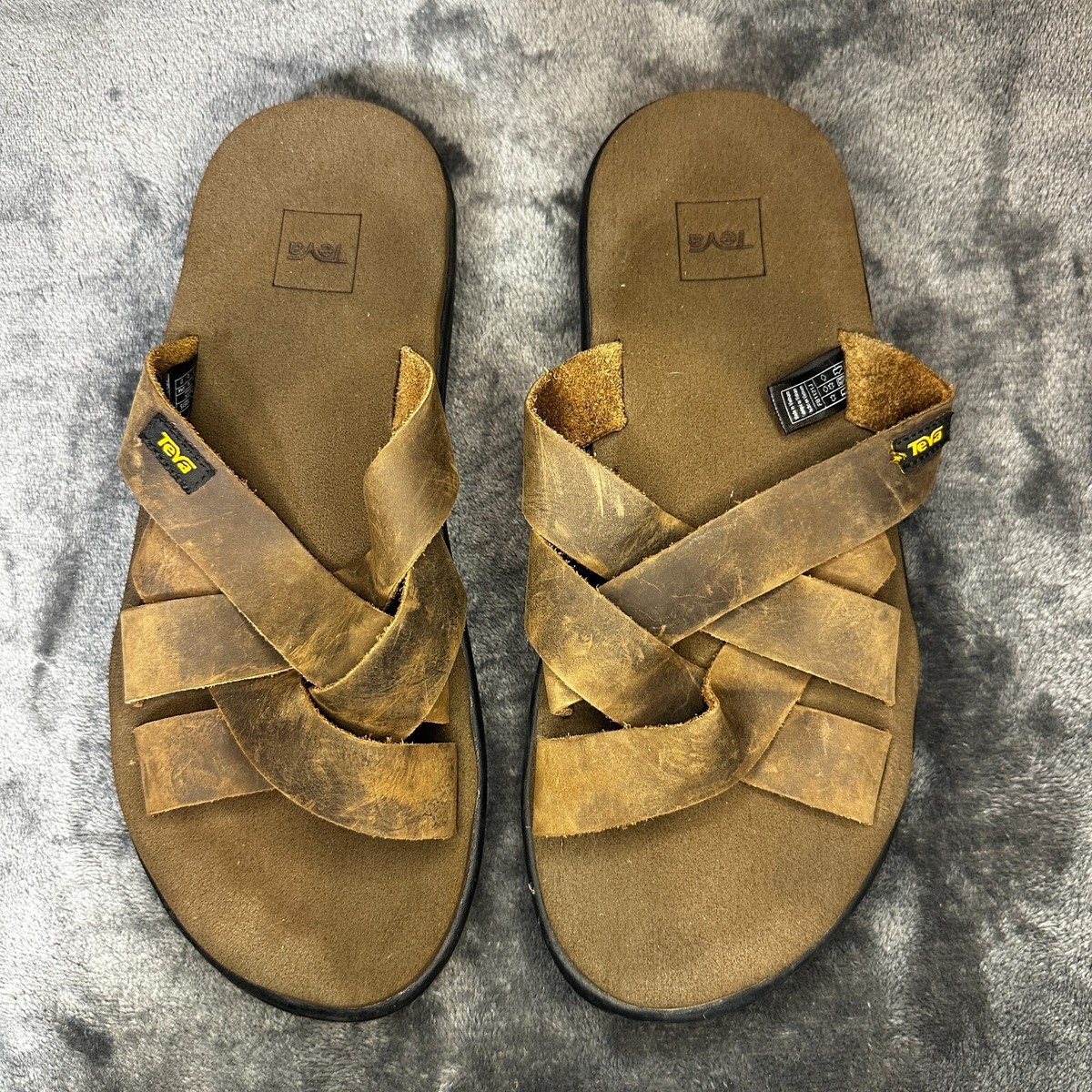 Leather Sandals Teva Sandals Men's Teva VOYA Slide Slip-On