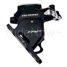 TRP HD-C711 HY/RD Hydraulic Disc Brake Caliper, Front 160mm Blk/Sil, Flat Mount