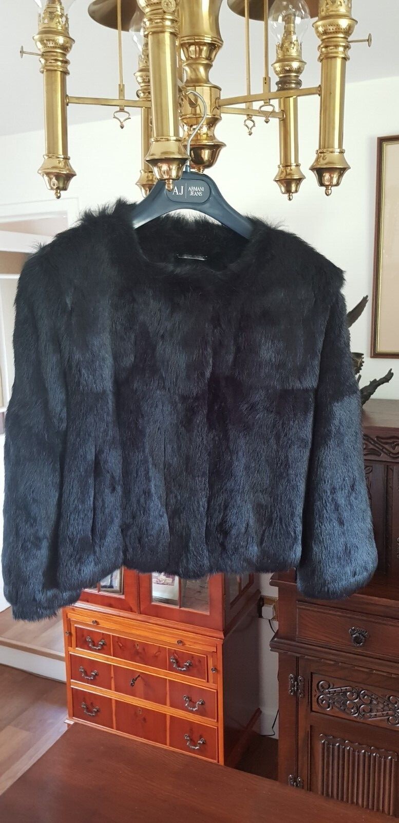  Rare Original Giorgio Armani rabbit fur jacket size 8 /10 image 4