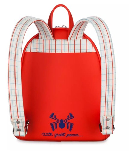 Loungefly spiderman fur mini backpack NEW WITH TAGS - Picture 2 of 8