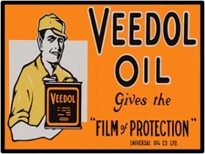 Veedol Oil 9" x 12" Metal Sign