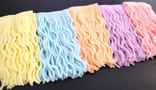 SQUIRMY WORMIES - Fly Tying Materials - Silicone Rubber Worms - 5 Pastel Colors