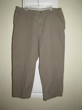 Columbia ROC Cargo Canvas Khaki Fishing Outdoors Pants AM8142 Mens Size 42x30