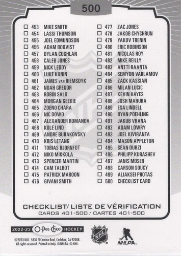 2022-23 O-pee-chee OPC Hockey Blue Border parallel U PICK #38--#583 - Picture 48 of 53
