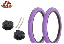 ALTA BMX BICYCLE 20"x 2.125" Purple COMP III TIRES HEAVYDUTY TUBES 6PC SET