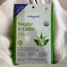BioRepublic SkinCare Soothe & Calm Facial Treatment Single Use Mask 0.85oz