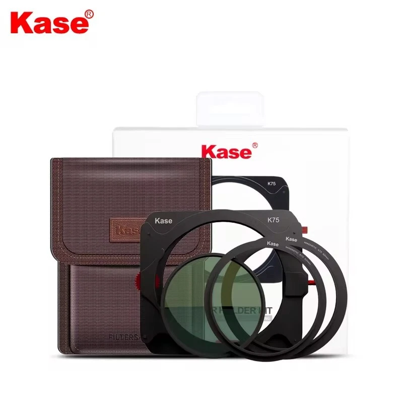 Kase K75 Slim Magnetic Filter Holder Bracket 70mm CPL 62mm 67mm Adapter Ring Kit - Image 3 of 4