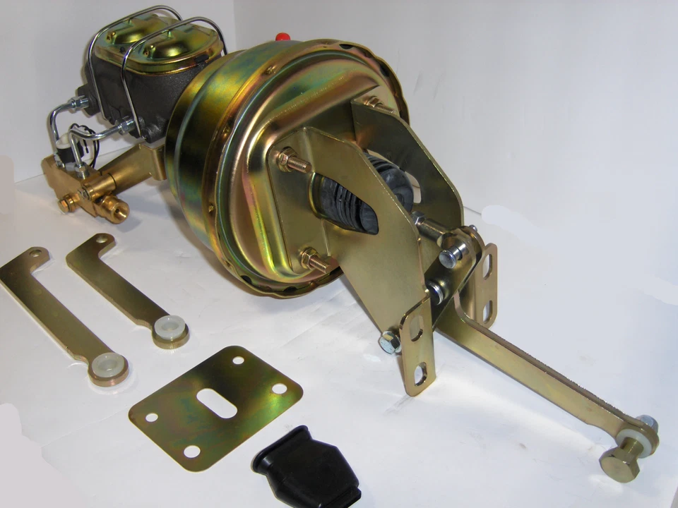 Kit de refuerzo de freno de tambor de disco eléctrico de zinc de 8" para carrocería Mopar Dodge 1962-74 A B E Foto 3 de 4