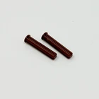 24316 LEGO Technic Parts Axle 3 w/ Stop REDDISH BROWN (2)